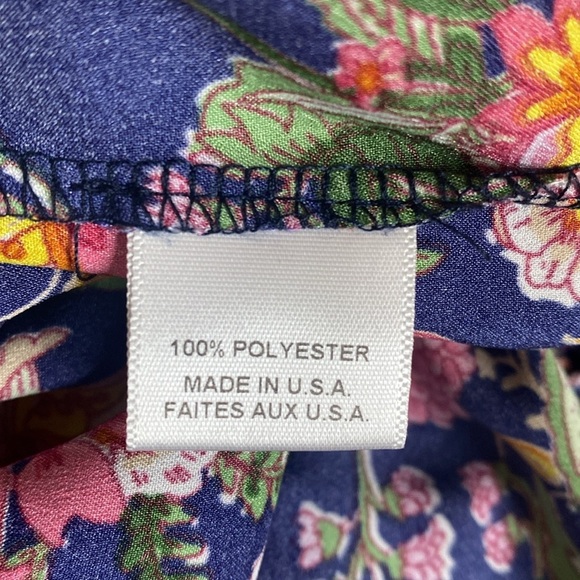 MISA Los Angeles Floral Ruffle Mini Dress Smocked Waist V-Neck Puff‎ Sleeve - Picture 7 of 7